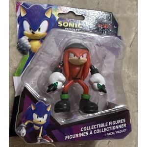 RARE Sonic Prime Knuckles 3" Figure Sonic the Hedgehog Collectible Netflix